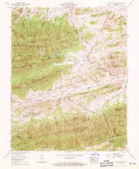 1959 Map of Cedar Springs, Smyth County, VA — High-Res, 1969 Print ...